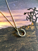 Hanging Lucky Horseshoe Charm Necklace