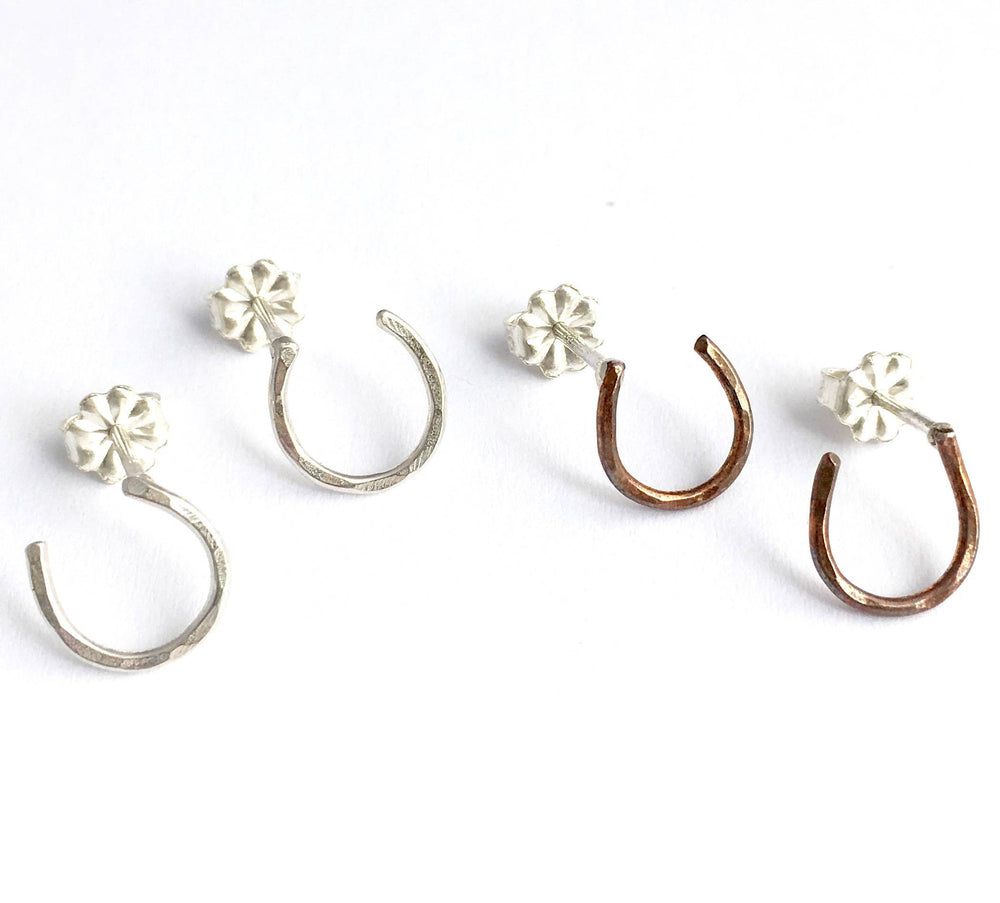 
            
                Load image into Gallery viewer, Lucky Horseshoe Stud Earrings
            
        