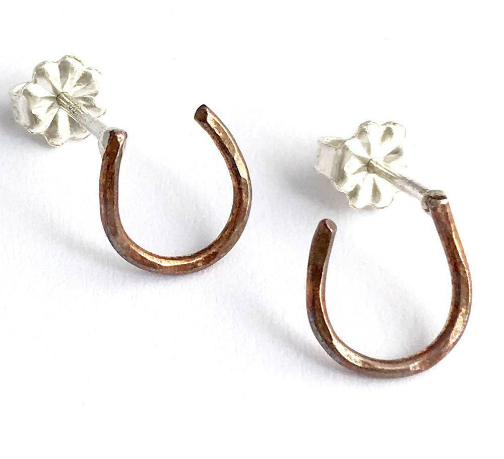 
            
                Load image into Gallery viewer, Lucky Horseshoe Stud Earrings
            
        